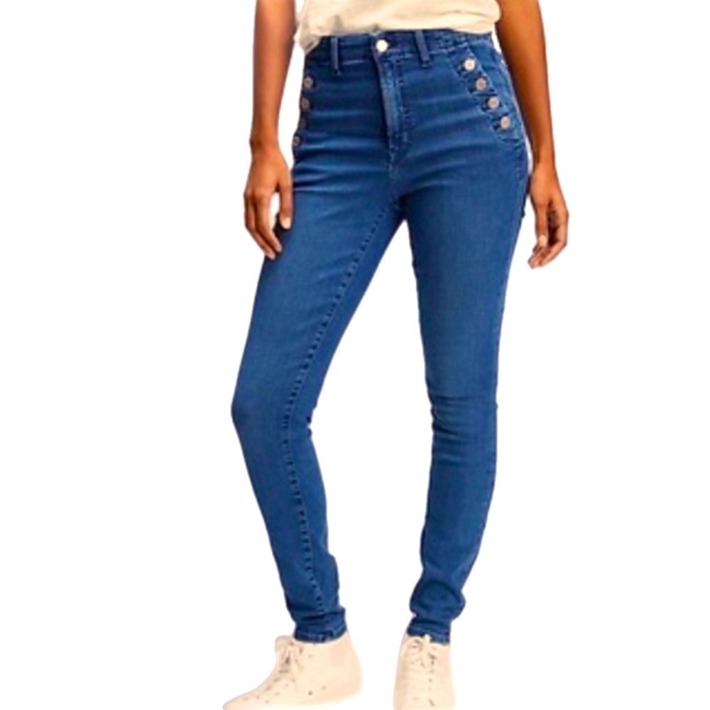 Gap High Rise Universal Legging Sailor Style in Medium Wash Size 4/27